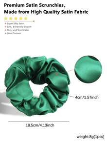10pcs/Set Colorful Fabric Scrunchies, Stretchy Hair Ties, Versatile Hair Accessories, Suitable For All Seasons Scrunchy Hair Ties Ponytail Holders,Summer,Holiday,Travel - Multicolor - View 9
