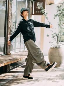 Adidas ESSENTIALSM3s FtFzHd Sports Training Logo Jacket, Men's Autumn, Black - Black - View 9