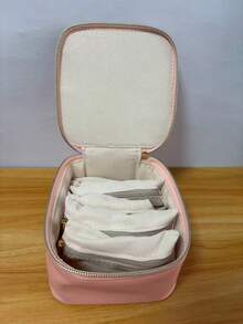 Large Capacity Portable Jewelry Box - Can Store Necklaces, Bracelets, Pendants, Earrings, Gold Jewelry And Other Accessories. Premium Jewelry Case. Waterproof And Dustproof. Separate Compartment Design Prevents Oxidation. Jewelry Box, Large Capacity Jewelry Box, Room Storage Box, Jewelry Storage Container.,Travel Essential - Multicolor - View 10