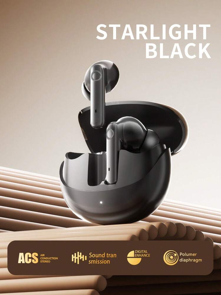 [Acer Official Genuine] OHR546 Bluetooth Earphones, TWS Wireless Earbuds With In-Ear Design, Stereo Bass, Sleep-Friendly, Low Latency For Gaming, Comfortable Fit For Study, Business, Sports, Running, Cycling, Compatible With Phones, Tablets, Laptops, Ideal Christmas/Valentine's Day Gift - one-size - View 15