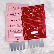 5/10/20 Sets Scratch-Off Coupon Cards, DIY Game Cards Creative Fun Birthday Gift For Couples, Wedding Surprise Cards, Graduation Party Cards, Anniversary Party Supplies - Multicolor - View 4