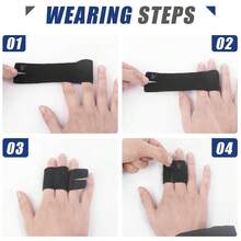 2PCS Finger Splints No Metal Support Lightweight OK Cloth Finger Sleeves Daily Sports Use, Adjustable Compression Wraps U2013 Double - Finger Design U2013 - Medium + Double - View 6