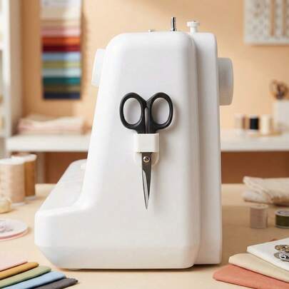 缝纫机专用粘性剪刀架，双面泡沫胶带固定，粘贴式收纳夹，适用于缝纫剪刀和手工工具，可安装在侧面/正面/任何位置