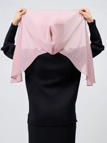 1pc Instant Chiffon Hijab, Silky Soft Breathable Chiffon Fabric Al-Amira Hijab, Suitable For Daily Wear, Festivals, Prayers, And Pilgrimages - Instant Chiffon Hijab - View 9