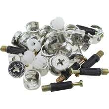 Đầu nối 3 trong 1, bánh răng lệch tâm bằng sắt dùng cho cửa tủ, đầu nối tháo lắp và cố định. - Bộ bánh răng lệch tâm - 1 chiếc - Xem 8