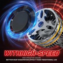 HYNBYZJ 2个H4 H7 LED大灯 360W 350000LM LED Canbus汽车灯 H1 H11 9005 9006 HB3 HB4 9012 HIR2 9007 H13雾灯汽车灯 3铜管 12V - A - 查看 8