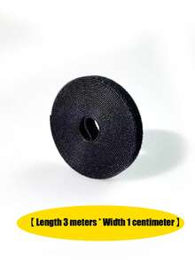 1卷藤蔓造型/电缆管理可重复使用魔术贴扎带，多种尺寸可选，结实耐用，适用于办公室、家庭、园艺，可重复使用，整洁有序。 - 黑色 - 查看 13