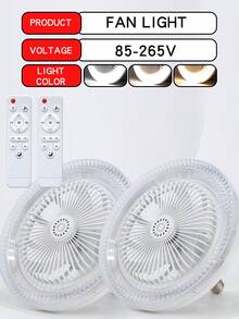 Ventilador de luz LED de 10.23 pulgadas, 5 aspas, rotación flexible de 360°, con control remoto y función de aroma, incluye fragancia, cubierta de cristal mejorada, temperatura de color, brillo y velocidad del viento ajustables, función de temporizador, adecuado para dormitorio, sala de estar, estudio, tienda y otros espacios - Lámpara de abanico de cinco hojas de cristal - Ver 13