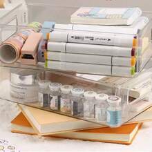 Minimalist Storage Cabinet, Desktop Snack & Miscellaneous Organizer Basket, Acrylic Display Rack - Multicolor - View 6