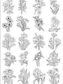 1 Sheet Pre-Printed Embroidery Stabilizer Self-Adhesive Water-Soluble Non-Woven For Sewing - 1ST - View 13