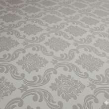 Jacquard Tablecloth For 4, 6, Or 8 People. - Light Grey - View 2