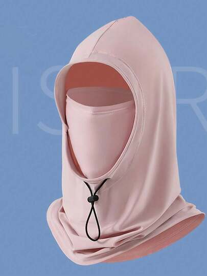 Unisex Hafif Nefes Alabilir Tam Yüz Güneş Koruma Maskesi, Çıkarılabilir Başlıklı, Çok Yönlü Buz İpek Yazlık Güneş Şapkası