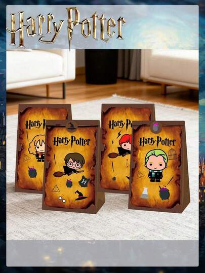 Harry Potter 12/24 件装哈利波特主题派对礼品袋，派对小礼品袋，派对氛围装饰，送给好朋友的最佳节日礼物，派对氛围装饰，完美派对装饰，家居装饰品，完美房间装饰，圣诞节情人节礼物，生日庆祝的理想朋友礼物，纪念品，女士纪念品，可爱美学，情人节，礼物，装饰品，家居装饰，情人节礼物