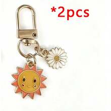 Simple Sun Design Keychain - Everyday Accessory Pendant - Multicolor - View 14