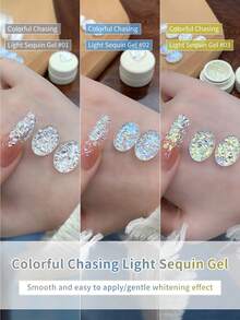 annies 5毫升微粒亮片闪粉凝胶指甲油，反光全息可卸半永久UV指甲油，女孩沙龙独家发售 - 彩色 - 查看 3