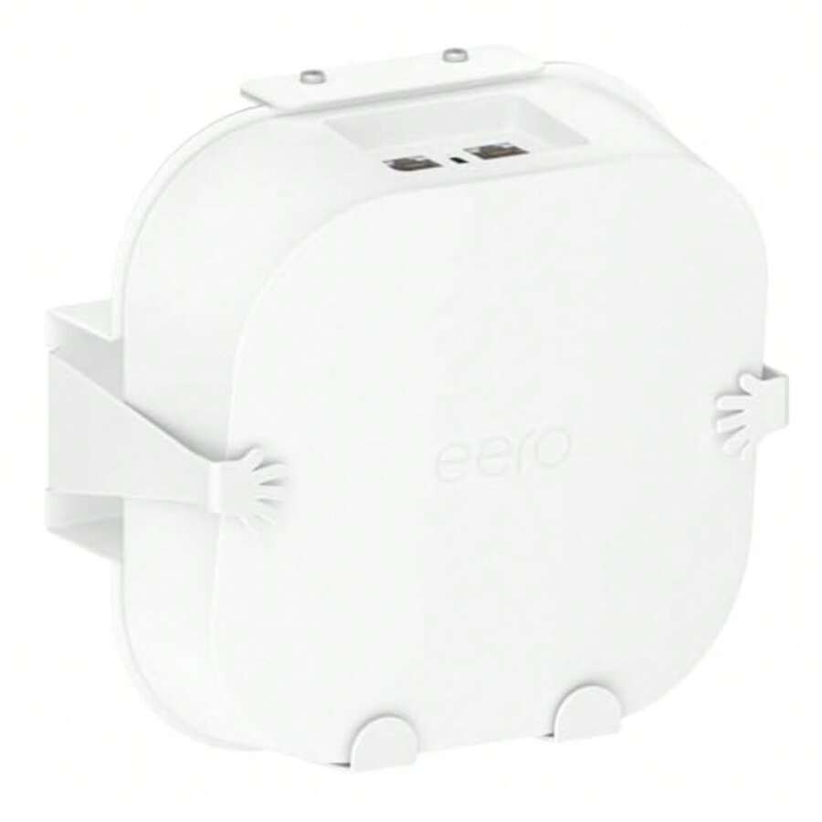 Rimous - Soporte de pared de metal para eero Pro 6e Mount y Pro 6 Mesh Wi-Fi Router Rack de montaje en pared soporte de ahorro de espacio para eero Pro 6 Wall Mount eero Pro 6e Wall Mount con - blanco - Ver 1