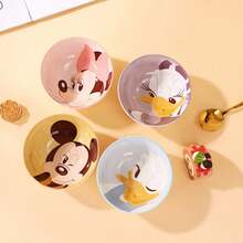 4.8 Inch Disney Mickey Mouse Embossed Rice Bowl, High Quality Cartoon Small Bowl For Home & Kids - Multicolor - View 8