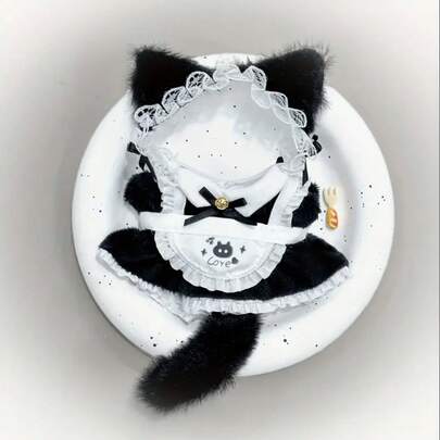 Cute Doll Clothes And Accessories Set Suitable For 15-17cm Dolls, Applicable For 1st/2nd/3rd Generation Dolls, Birthday & Holiday Gift (Doll Not Included)