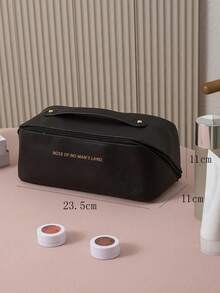 1pc Fashion Large Capacity Women's Makeup Bag, Portable Travel Handheld Cosmetic Organizer Bag - C(L Size Basic Model) - View 9