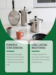 终极神奇锅底清洁膏 - 强力去除烧焦污渍和顽固油渍，不锈钢厨具抛光膏，多功能厨房深度清洁必备，不留划痕，持久光泽，家用清洁工具 - 液體 - 查看 8