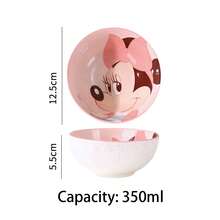 4.8 Inch Disney Mickey Mouse Embossed Rice Bowl, High Quality Cartoon Small Bowl For Home & Kids - Multicolor - View 9