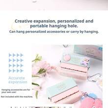 1pc 5-Hole MINI Cute DIY Punch, A5/B5/A4 Can Use, Infinite Creativity, Compact And Easy To Carry, Machine Can Hold Pendants, For Planner, Crafting, Journaling, Replacement Inner Pages - Mini 5-hole - View 10