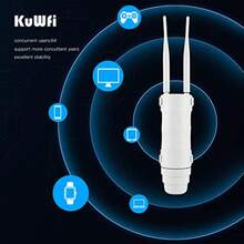 KuWFi Outdoor Two in One 4G LTE cpe Cobertura WiFi para Granjas Rurales Antena de Alta Ganancia Carcasa Resistente al Viento y la Lluvia ip66 - como en la foto - Ver 4