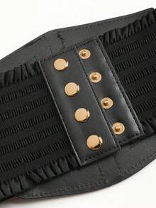 1pc Gothic Punk Lace Tassel Waist Chain Belt, Suitable For Halloween Night Party Or Daily Outfit Matching - Black - View 6