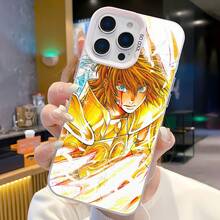 Estuche para teléfono Golden Warrior Art compatible con Samsung  17  16 Pro Max  15 Pro Max  13 y  12 Diseño plateado premium hecho de material de TPU que brinda protección contra golpes y caídas Un regalo perfecto para familiares, amigos, seres queridos, novios / novias y para aniversarios - Plateado - Ver 1