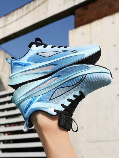 Lightweight Soft-Sole Running Shoes With Popcorn Outsole, Bright Color Athletic Running Shoes For Youth, Non-Slip