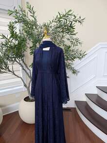 Blue Celestial Two Peice Abaya - Multicolor - View 8