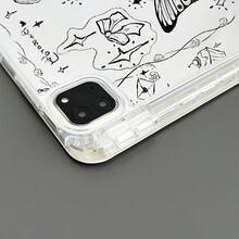 简约黑色线条蝴蝶平板电脑保护套，多角度磁吸支架，带笔槽，兼容10.9/10.2英寸/Air 5代/Pro 11/10代/9.7英寸/Air 2/（7代）/（8代），支持自动休眠/唤醒功能，兼容Galaxy Tab S10+/S9/A9，兼容小米5/5PR/6/6PRO/7/7PRO - 彩色 - 查看 6