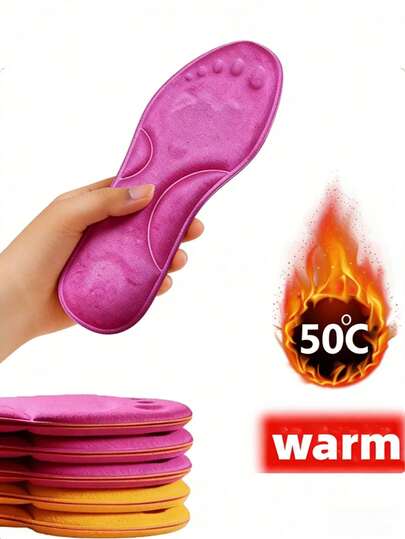 2 piezas Plantillas autocalentables, Plantillas de espuma de memoria con soporte de arco, calentamiento constante y masaje, unisex para invierno, plantillas de espuma de memoria gruesa, masaje de pies y calor para zapatos de deportes de invierno, suave y cómodo, cosas lindas, regalo del día de la madre, decoración de dormitorio, jardín, decoración de cocina, verano, playa, artículos esenciales de viaje, decoración de habitación, suave, graduación