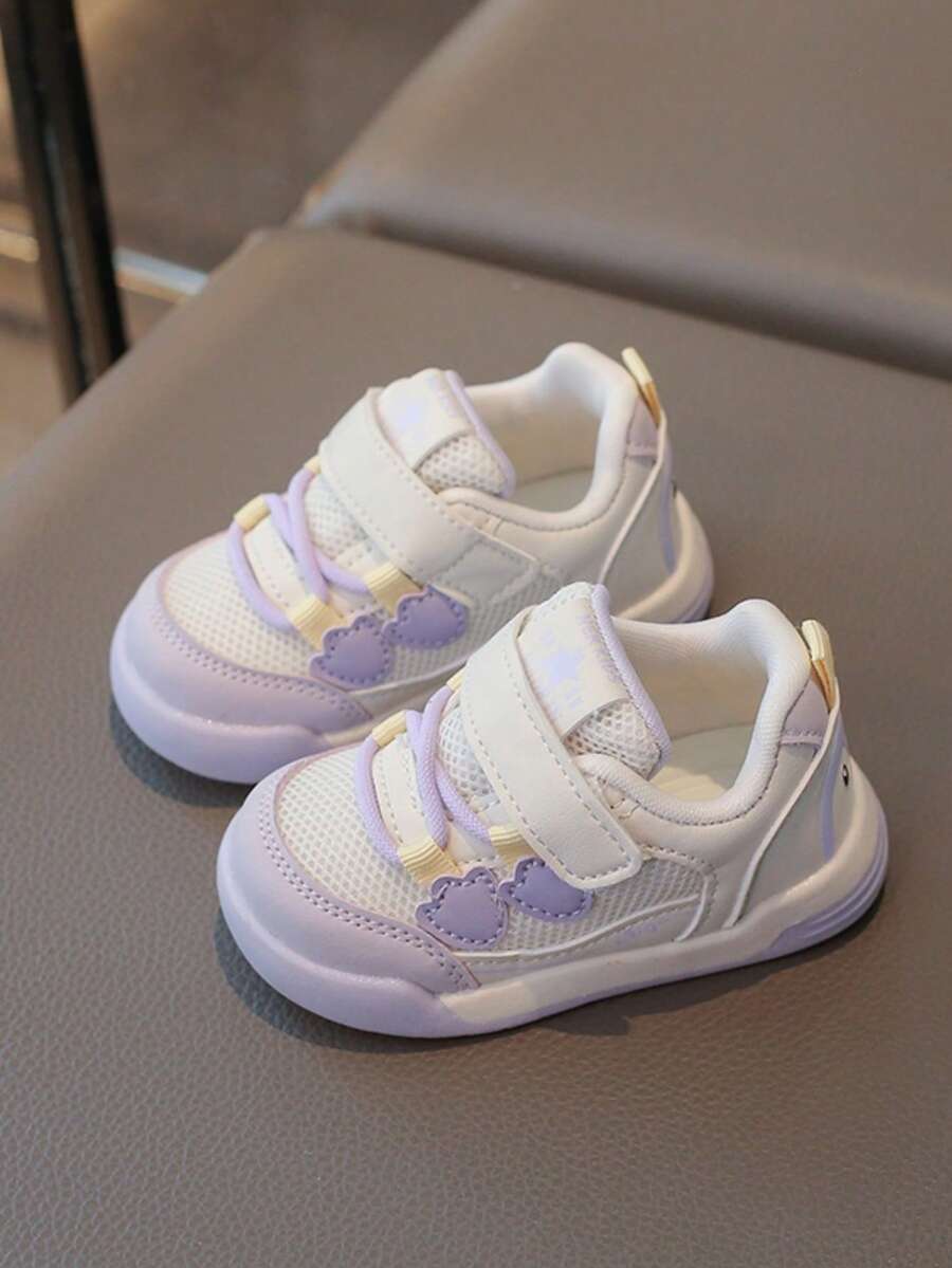 婴儿魔术贴休闲百搭日常穿着及运动鞋 - 紫色 - 查看 1