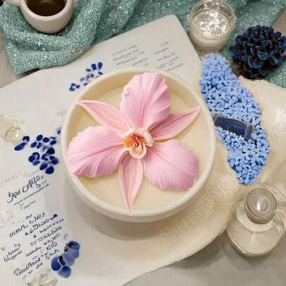 Khuôn silicon 3D hình hoa lan Cattleya để tự làm trang sức, xà phòng và sáp thơm - Hoàn hảo cho trang trí nhà cửa, quà tặng sinh nhật, quà tặng Ngày Valentine, quà cưới, quà tặng Ngày của Mẹ, quà Giáng sinh, quà Halloween và các lễ hội mùa xuân, trang sức thủ công, dụng cụ thủ công thanh lịch, thiết kế hoa, bề mặt chống dính, người làm quà tặng, người đam mê thủ công.