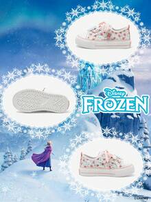 Disney 1 Pair Children's Sneakers, Including Princess, Anna Princess, And Arendelle Princess Sneakers, Suitable For Daily, Holiday Sports And Outdoor Wear. Comfortable, Non-Slip, Durable And Breathable Soles - Pink - View 4