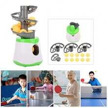Vbestlife Automatic Machine for Beginners 10 Balls Table Tennis Trainer Balls Launcher Training Machine Table Tennis Robot for Beginners Training - como en la foto - Ver 4