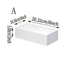 亚克力自助餐展示架，白色中空底座展示架，立方体展示盒可嵌套，适用于甜点、餐饮自助餐、派对用品 - 白色 - 查看 12