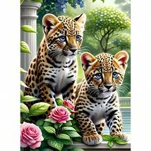 1 Set Handmade 5D DIY Diamond Painting Kit, Suitable For Home Bedroom Entrance Study Bathroom Decoration Canvas Wall Art, Holiday Gift - Multicolor - View 2
