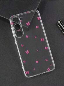 Butterfly Painting Shockproof Transparent Phone Case Compatible With IPhone 17pro/17Air /17/17promax16/11/16pro/16plus/16promax/16e/15Promax/13/14/12/XS/XR/7G/8P, Galaxy S25/S25PLUS/S25 Ultra/A16/A36/A26/A56/A50/A12/A32/A52/A72/A51/A21S/A13/A14/S24/S24PLUS/S24Ultra,S22/A52/A53/A54/A55S23/, 11/12Pro/12/12X/13Pro/14Pro/15Pro/, Redmi 10/9/Note9/12c/Note11pro/Note8Pro - Multicolor - View 4