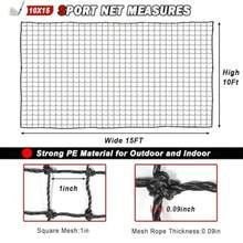 Golf NetGolf Practice Net Sports Netting Sports Practice Barrier Net Heavy Duty Ball Netting - 10x15 pies - Ver 3