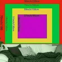 A Large Bohemian-Style Dreamcatcher Tapestry - A Large Horizontal Mandala Wall Hanging Suitable For Living Rooms, Bedrooms, Wedding Gifts, And Bohemian Party Decorations - Bohemian Mandala Pattern, Polyester Fabric. - 1PC - View 6