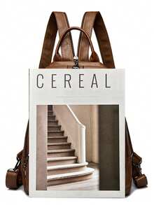 2026 Multi-Functional Women Genuine Leather Backpack, Casual Backpack Suitable For Teenage Girls, Can Be Used As Schoolbag, Chest Bag, Travel Bag, Ladies Backpack - Brown - View 7