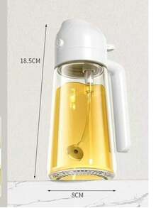 多功能玻璃油喷雾瓶，喷雾/倾倒二合一设计，大容量，按压式油瓶 - 彩色 - 查看 8