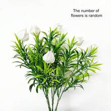 1个/2个太阳能栀子花LED灯，逼真仿真花园装饰，节日庭院装饰灯，太阳能庭院草坪LED灯，适用于庭院、露台、草坪和小径，母亲节礼物，园艺装饰 - 彩色 - 查看 14
