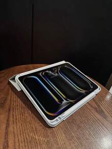 可拆卸磁吸平板电脑保护套，型号 A16，3+Y 折叠设计，带笔槽，透明亚克力底壳，适用于第十代 Pro 11 英寸（2020/2021/2022）、Air 11 英寸（M2）、Air 11 英寸（M3）、Mini 7/6，多角度平板电脑支架，智能休眠/唤醒功能，也兼容第九代保护套 - 磁吸閉合 - 查看 9