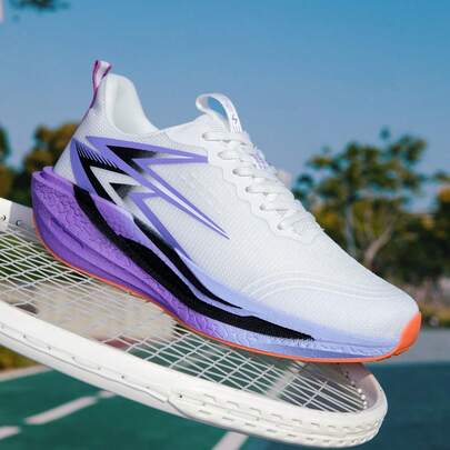 男士时尚跑步鞋，亮色时尚运动鞋，软底轻便缓震运动鞋，户外徒步鞋