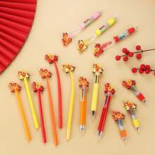 2026 Year Of The Horse New Red Neutral Pen, Cute Mini Horse Ballpoint Pen, Ins Style Multi-Color Stationery Suitable For Office, Party, New Year Gift, 4 Colors - Multicolor - View 4