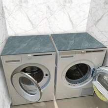 1pc High-End Gray Marble Texture Design, Warm Home Atmosphere, Diatomite, Non-Slip, Suitable For Washing Machine Cover Pad, Dryer Cover Pad, Coffee Machine Pad, Kitchen Countertop Pad. Multi-Purpose Household Mat - Sophisticated Gray Marble Texture Design In 3 Colors - View 7