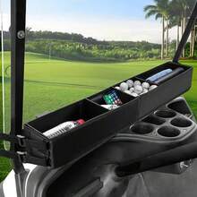 No-Drilling Required Golf Cart Front Inner Basket Dash Storage/Tray Organizer for EZGO TXT Club Car DS and Precedent  Drive/Drive2 Golf Cart Foldable and Durable Golf Cart Storage Basket - como en la foto - Ver 1